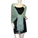 Pashmina/Silk Wrap Sage Green
