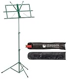 JSI Green Student Music Stand with Carry Bag