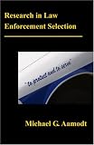 Research In Law Enforcement Selection