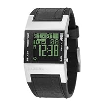 Diesel Men's Series IV Digital Black Croco leather Watch #DZ7044