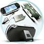 Utra-High Capacity 4400 mAh Sony PSP Battery - Cradle - Charger-Carry Bag 4 i...