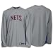 Nets Reebok Men's NBA Authentic L/S Shootaround Top
