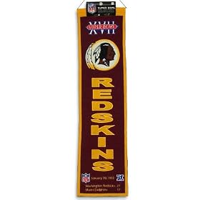 Buy Washington Redskins Super Bowl XVII Champions Heritage Wool Banner