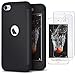 IDWELL iPod Touch 7th Generation Case with 2 Screen Protector, iPod 6 Case, [Three Layer Series] Heavy Duty Protection Shockproof High Impact Protective Case for Apple iPod Touch 5/6/7th Gen, Black