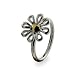 Eve's Addiction Sterling Silver Daisy Ring