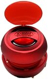X-Mini New Generation v1.1 Capsule Speaker - Colour Red - With New Cap Lid Cover Design - For iPod, MP3, MP4, PC, Laptop, Notebook, Netbook, Audio, Gaming-Devices