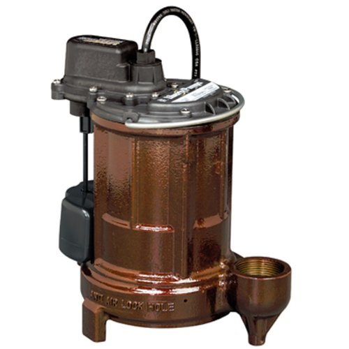 Liberty Pumps 257-2 Automatic Submersible Sump Pump w/ Vertical Magnetic Float Switch 1/3HP, 115V, 25' Cord, Cast Iron