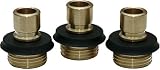 Brass Male Quick Connects 3 Pack