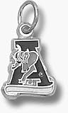 Alabama Crimson Tide Enamel A 3/8 Charm - Sterling Silver Jewelry