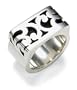 Sterling Silver Square Top Cutout Ring by Lois Hill