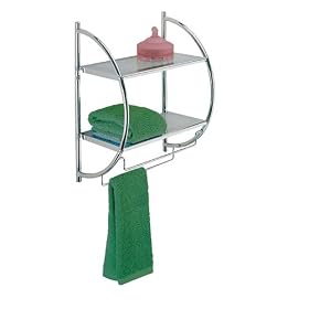 <b>Polder C Double Bath Shelf/Towel Rack</b>
