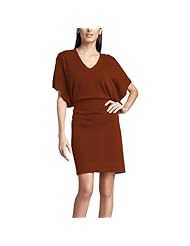 V-neck Cashmere Dolman  Dress