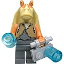 LEGO STAR WARS - Minifigur Jar Jar Binks (Clone Wars) Gungan aus 7929 mit Zubehör