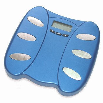 Kitchen: NewLine Digital Bathroom Scale with Body Fat function, Blue SAF5339 BL