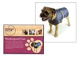 Outdoor Living : (Snuggle Factor) Weatherproof Dog Coat Medium 14-16" (Navy/Fleece)