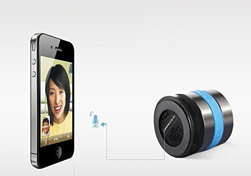 Soondar® Bluetooth Wireless Super Bass Speaker Mini Portable Built-in FM Rechargeable Battery Working for MP3 / iPhone / iPad / Samsung / Tablet PC / Laptop & More Bluetooth Enabled Devices - Blue