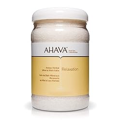 AHAVA Relaxation Honey-Herbal Mineral Bath Salts - 16 oz