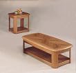 Oak Veneer Finish 3 Piece Occasional Table Set By Coaster Furniture