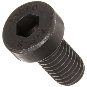 Metric Black Oxide Alloy Steel Low Head Socket Head Cap Screw, Hex Socket Drive, M5-0.80, 12 mm Length (Pack of 100)