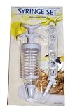 Icing Set, Syringe with 8 Decorative Piping Nozzles