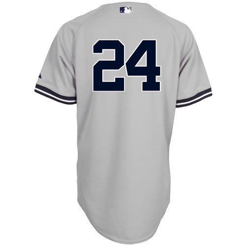 MLB Men's New York Yankees Robinson Cano Six Button Authentic Road Jersey (Road Gray, 40/Medium)