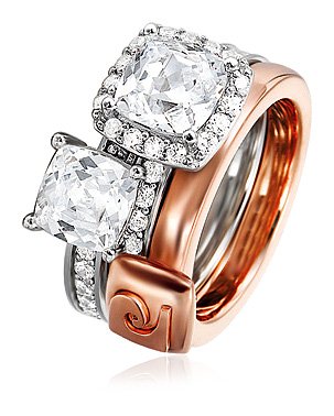Pierre Cardin Damen-Ring Melanger Et Assortir 925 Sterling Silber Gr. 58 (18.5) PCRG90358B Preisvergleich