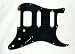 3 Ply Stratocaster HSS Guitar Pickguard 11 Hole - BLACK