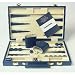 Backgammon in Faux Leather Carrying Case