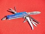 Frost Cutlery Swiss Army Ski Patrol Pocket Knife - Blue 3 1/2