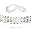 Triple Strand 15-17 Inch 6.5-7mm White Freshwater Cultured Pearl Necklace