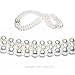 Triple Strand 15-17 Inch 6.5-7mm White Freshwater Cultured Pearl Necklace