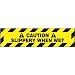 Accuform Signs PSR244 Slip-Gard Adhesive Vinyl Step-Style Floor Sign, Legend "CAUTION SLIPPERY WHEN WET", 24" Width x 6" Length, Black on Yellow