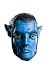Avatar Movie Jake Sully Overhead Latex Adult Mask Adult (One-Size)