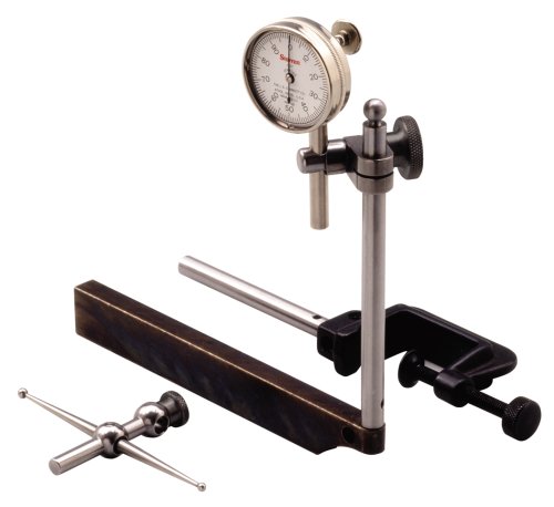 Starrett 196A6Z Universal Back-Plunger Dial Test Indicator 0-100 Antimagnetic With 3 Contact Points 4 Attachments in Case Graduated 001