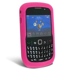 BlackBerry Curve Hot Pink Silicone Case