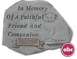 Personalized Pet Cat Kitten Memorial Stone Marker - Lovely Stone