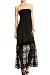 2b Smock Lace Hem Maxi Dress - BLACK (M) 2b Smock Lace Hem Maxi Dress - BLACK (M)