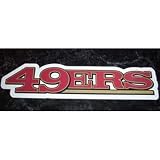 San Francisco 49ers Team Name NFL Car Magnet