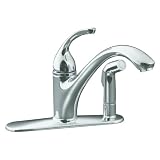 Buy KOHLER K-10413-CP Forte Single Control Kitchen Sink Faucet, Polished Chrome by Kohler