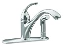 KOHLER K-10413-CP Forte Single Control Kitchen Sink Faucet, Polished Chrome