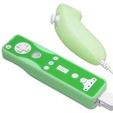 DB Wii Premium Silicone Sleeves for Remote and Nunchuk - 2 tone Light Green/Green