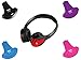 BOSS Audio Systems HP34C Dual Channel Foldable Wireless Headphone, Interchangeable Color Accent Caps, Multicolor