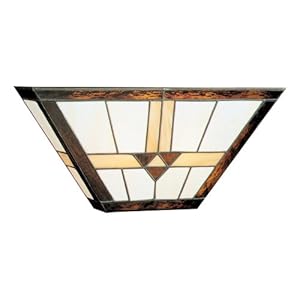Quoizel TF8114 Tiffany Two Light Pocket Sconce, 35 Pieces of Tiffany Glass by Quoizel