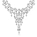 Fancy Intricate Diamond CZ Chandelier Necklace