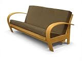 So4mat - Curve 3 - Seater - Suedette Brown Outdoor Living