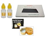 Cash for Gold Purity Testing Kit by PuriTEST + Free Gift! 10-karat Solution Test Scrap Jewelry, Plated Coins, Solid Antiques