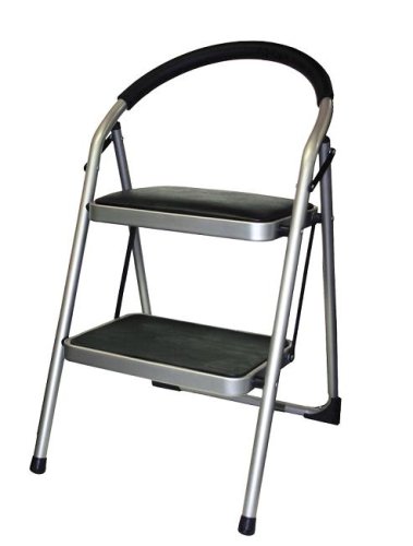 Extra Durable 2 Step Step Ladder / Chair + Safetly Locks (colors may vary)