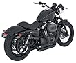 Vance & Hines Shortshots Staggered - Black , Color: Black 47219