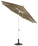 11' Auto-tilt Umbrella White Redwoo