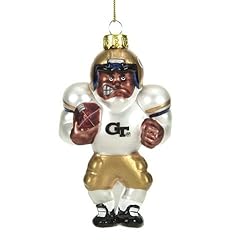 Georgia Tech Yellowjackets NCAA Glass Player Ornament (4 African American)"